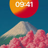 Crimson Clouds Wallpaper with Volcanic Sun wallpaper for iPhone, iPad & Mac