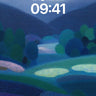 Mist Veil Wallpaper with Dotted Forest wallpaper for iPhone, iPad & Mac