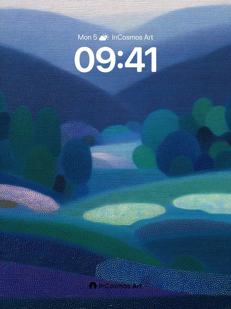 Mist Veil Wallpaper with Dotted Forest