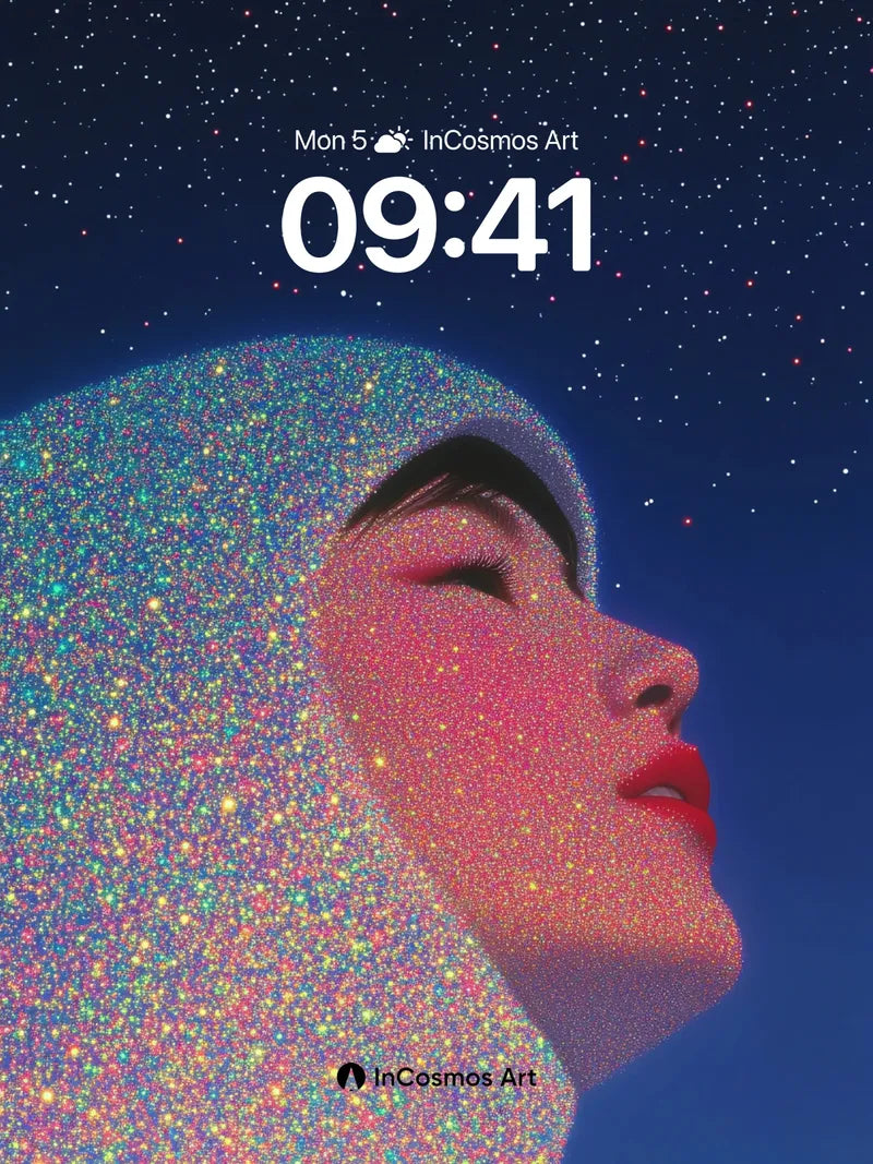 Stellar Veil Wallpaper with Cosmic Dust