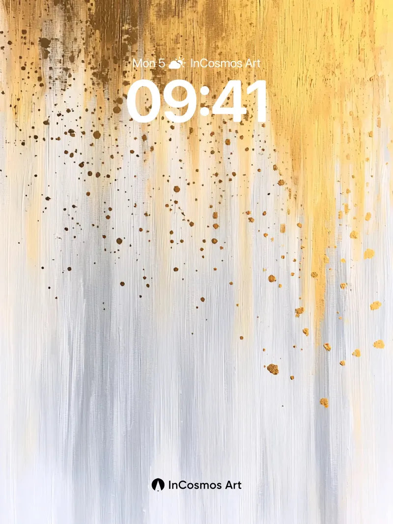 Golden Drizzle Wallpaper with Whispering Light