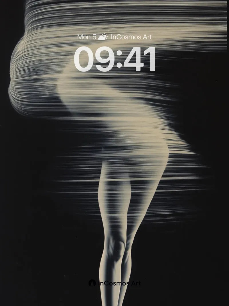 Ethereal Motion Wallpaper with Light Trails