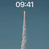 Ascendant Flame Wallpaper with Skyward Trail wallpaper for iPhone, iPad & Mac