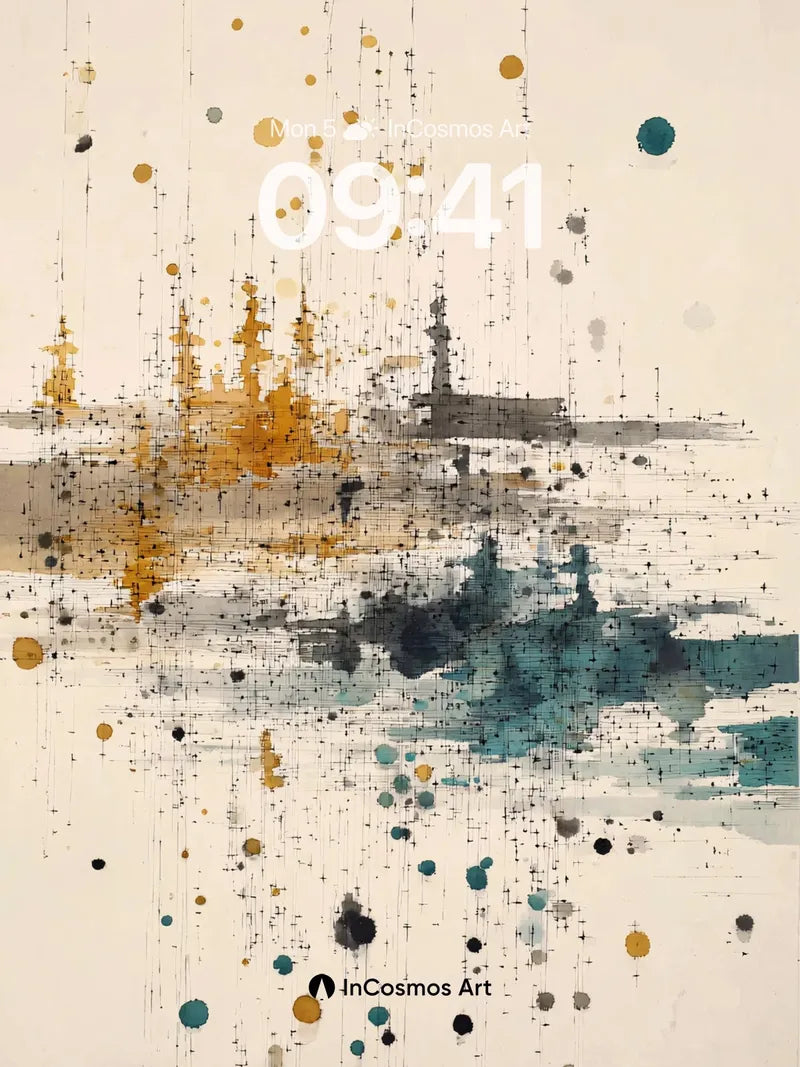 Quiet Rain Wallpaper with Gold Dust wallpaper for iPhone, iPad & Mac