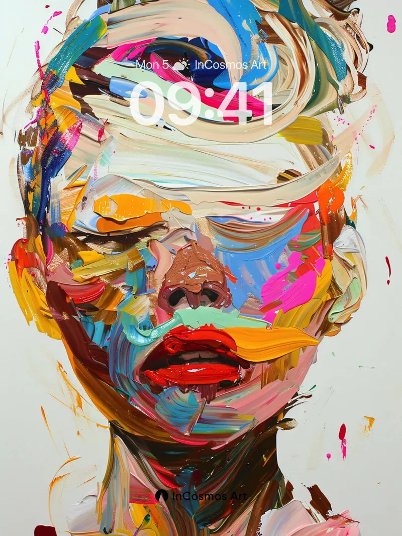 Chromatic Storm Wallpaper with Painted Soul wallpaper for iPhone, iPad & Mac