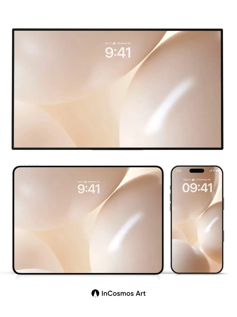 Luminous Sphere Wallpaper with Soft Glow