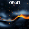 Ember Wave Wallpaper with Floating Particles wallpaper for iPhone, iPad & Mac