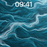 Deep Currents Wallpaper with Silver Veins wallpaper for iPhone, iPad & Mac