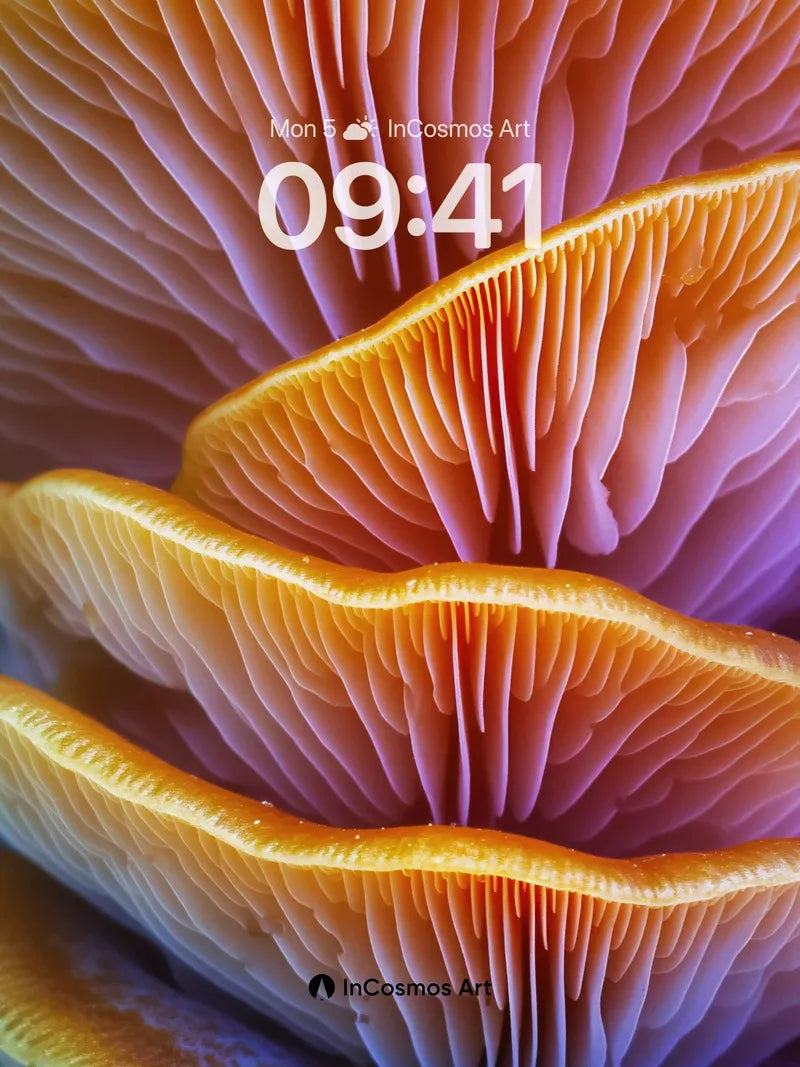 Luminous Gills Wallpaper with Living Light