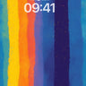 Rainbow Spectrum Vertical Stripes Wallpaper