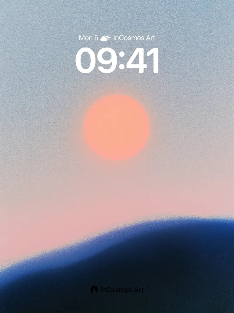 Serene Horizon Wallpaper with Soft Gradient Hues