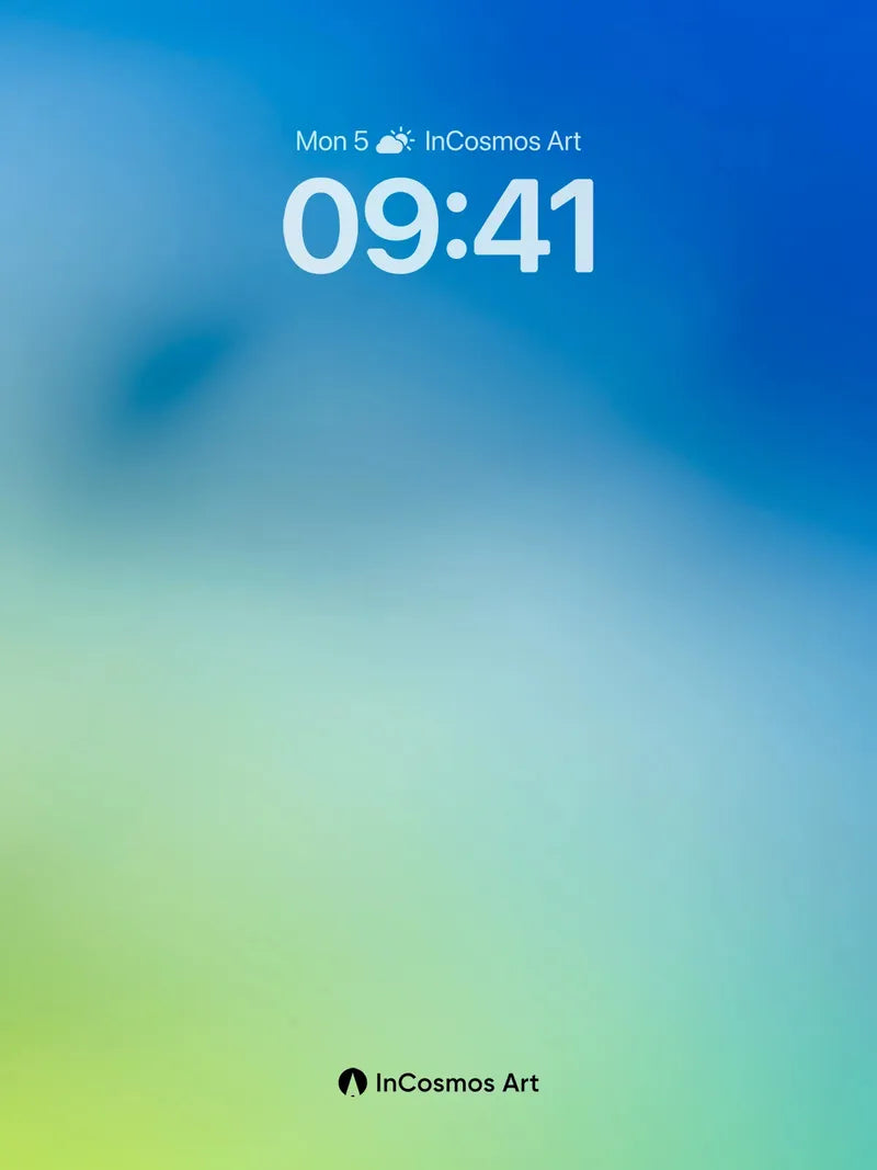 Liquid Horizon Wallpaper with Ethereal Gradient