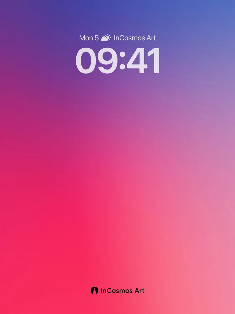 Crimson Horizon Wallpaper with Gradient Depth