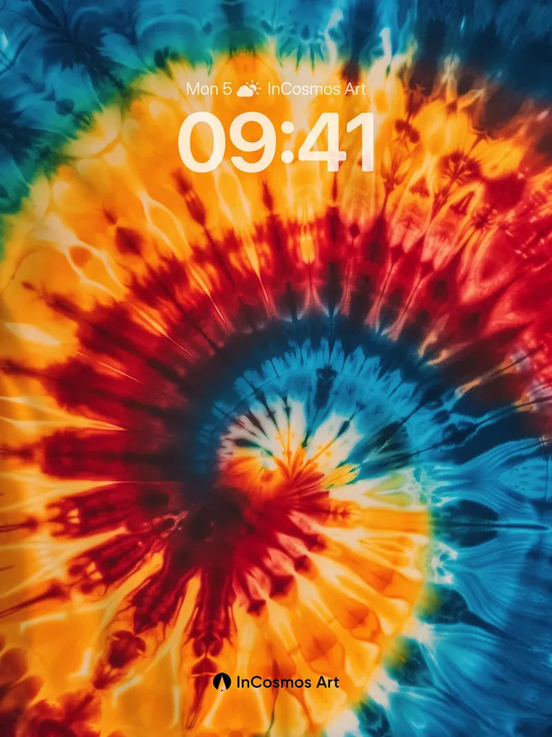 Fiery Spiral Wallpaper with Cosmic Breath wallpaper for iPhone, iPad & Mac