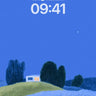 Starry Night Cottage Wallpaper Serenity wallpaper for iPhone, iPad & Mac