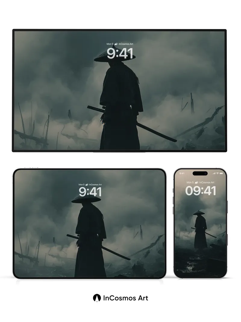 Silent Ash Wallpaper with Wandering Blade