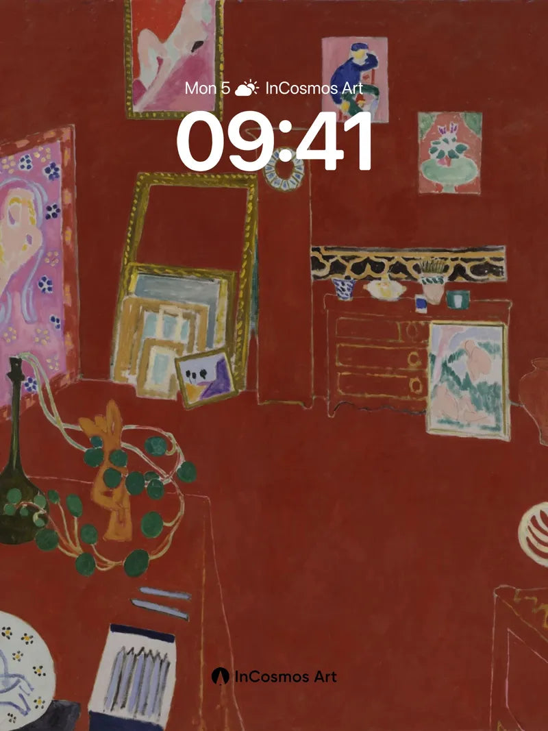 Velvet Chamber Wallpaper with Hidden Frames