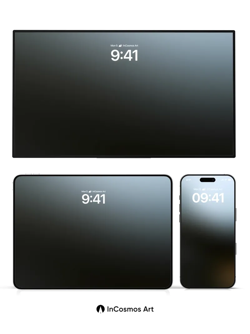 Shadowed Horizon Wallpaper with Soft Gradient Fade