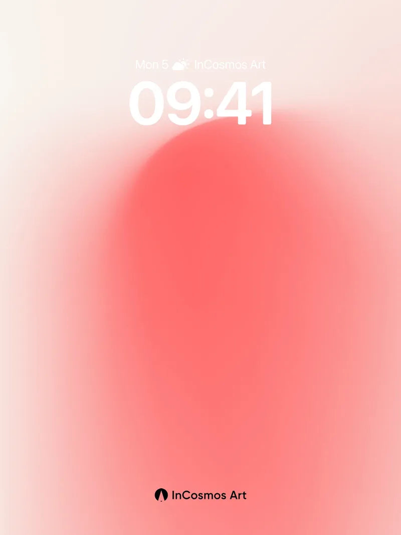 Blushing Horizon Wallpaper with Soft Edge