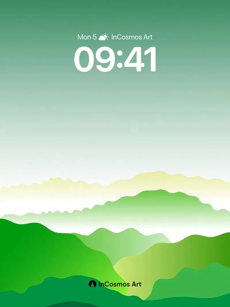 Serenity Ridge Wallpaper with Ethereal Hues