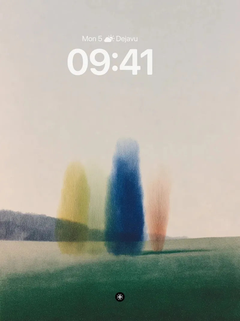 Ethereal Gradient Trees Wallpaper wallpaper for iPhone, iPad & Mac