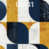 Midcentury Geometry Wallpaper with Textured Depth wallpaper for iPhone, iPad & Mac