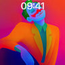 Neon Serenity Wallpaper with Joker's Smile wallpaper for iPhone, iPad & Mac