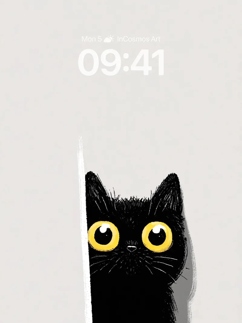 Whispering Shadow Wallpaper with Golden Eyes wallpaper for iPhone, iPad & Mac