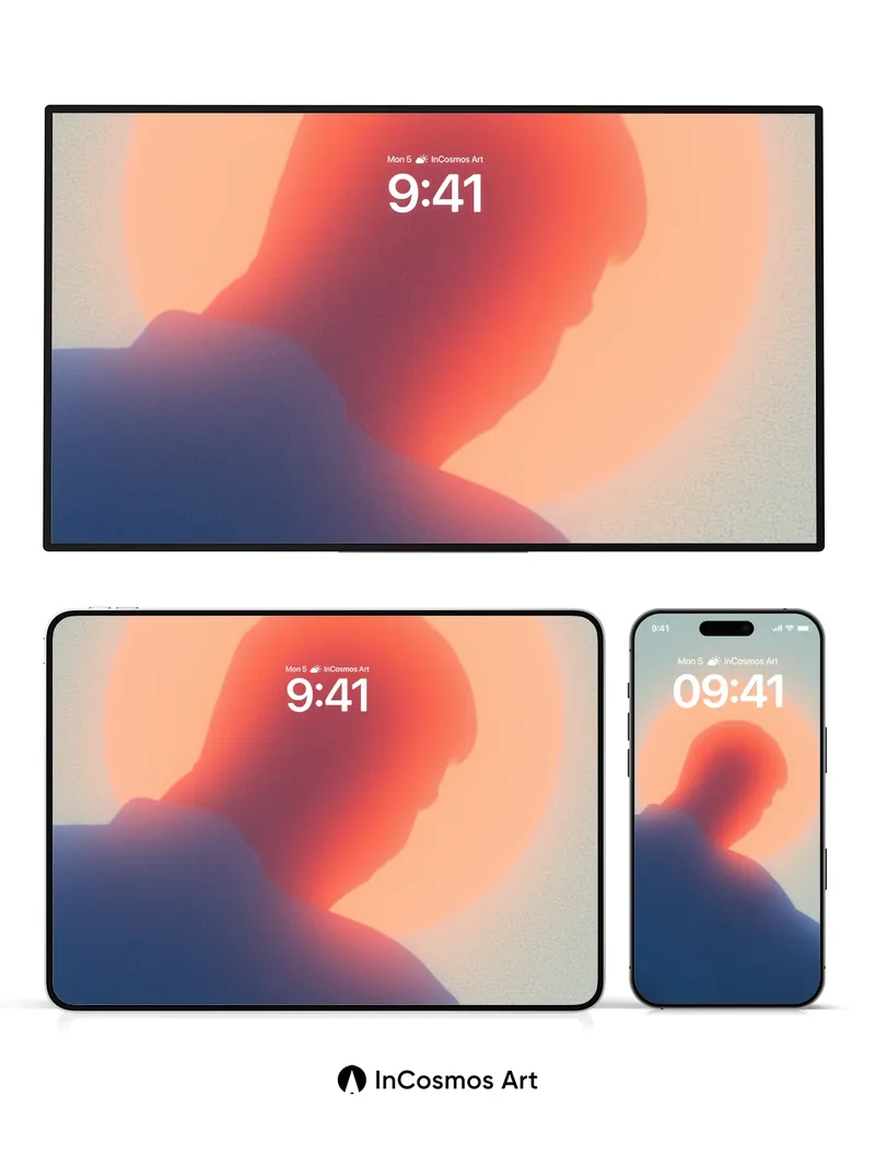 Silhouetted Reverie Wallpaper with Solar Halo