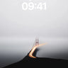 Fog Veil Wallpaper with Golden Light Trail wallpaper for iPhone, iPad & Mac