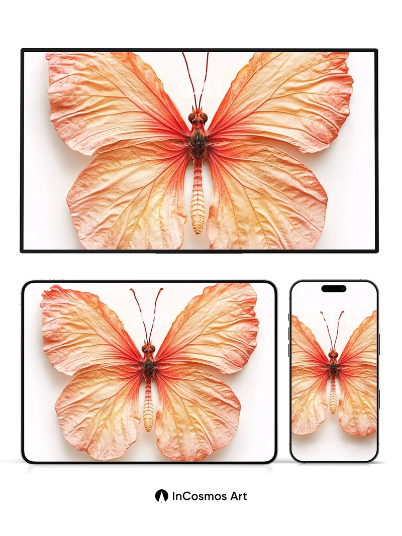 Serenity Wings Wallpaper with Petal Veins