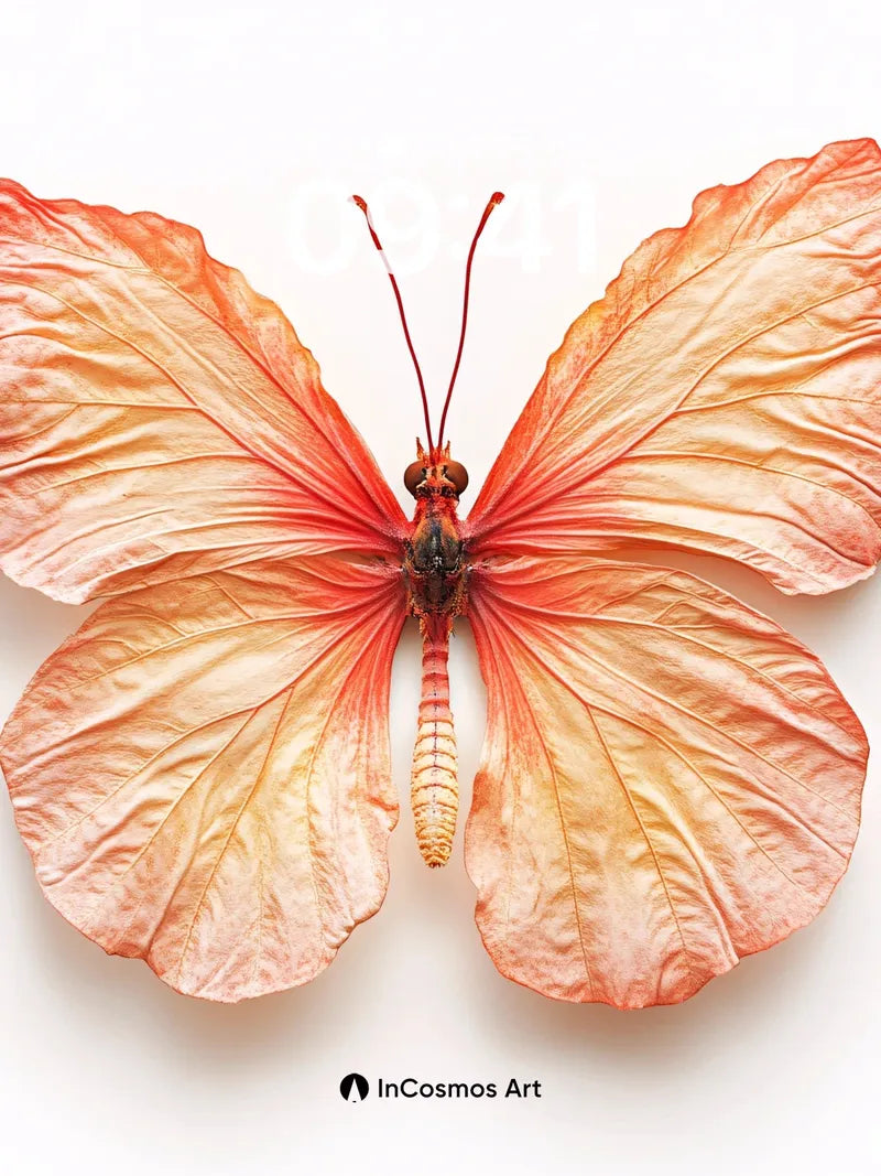 Serenity Wings Wallpaper with Petal Veins
