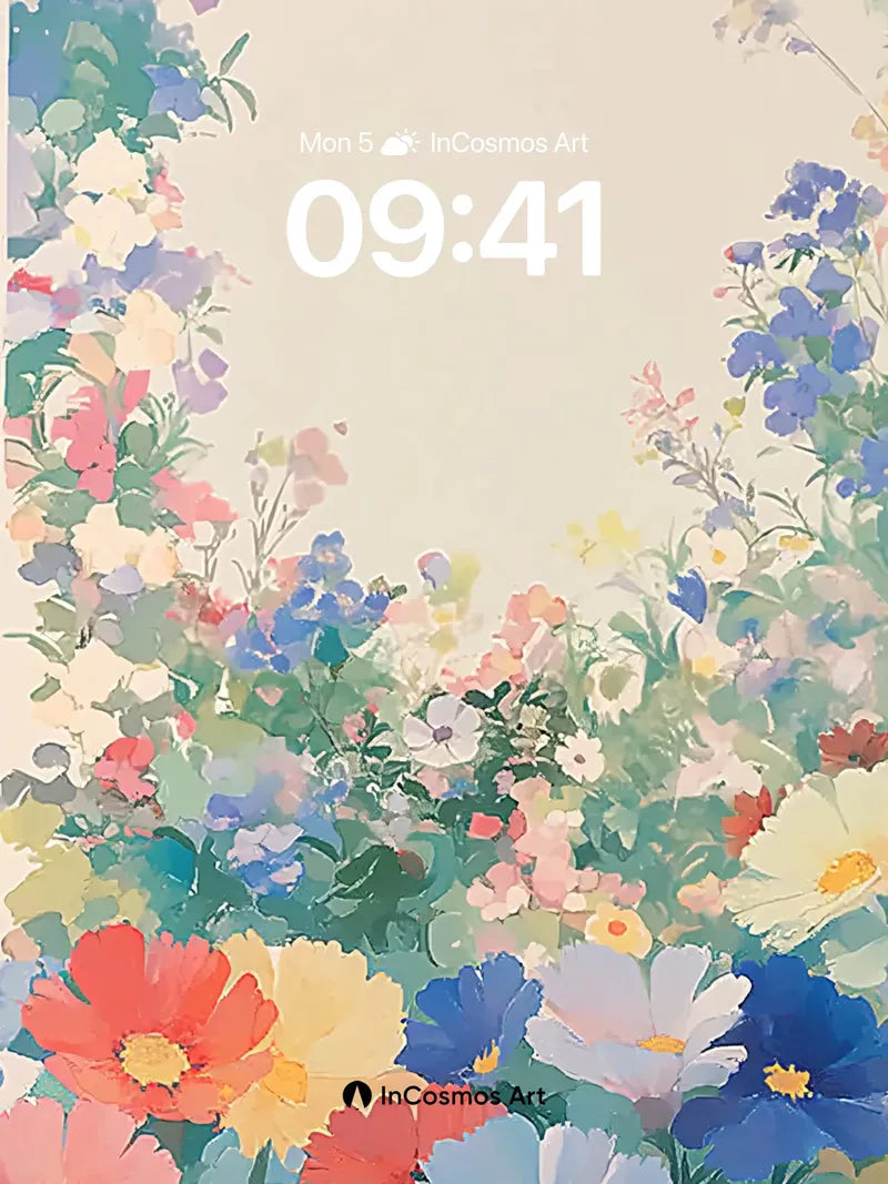 Whispering Bloom Wallpaper with Ethereal Light