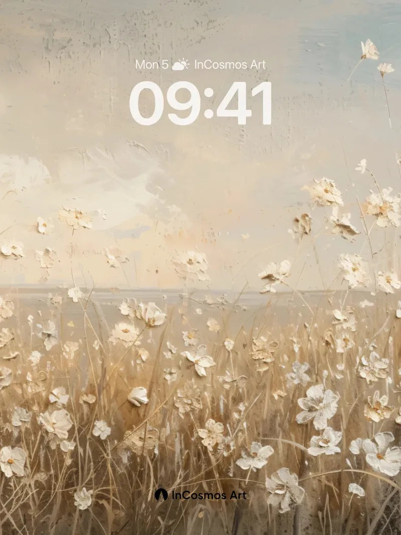 Whispering Bloom Wallpaper with Ethereal Light