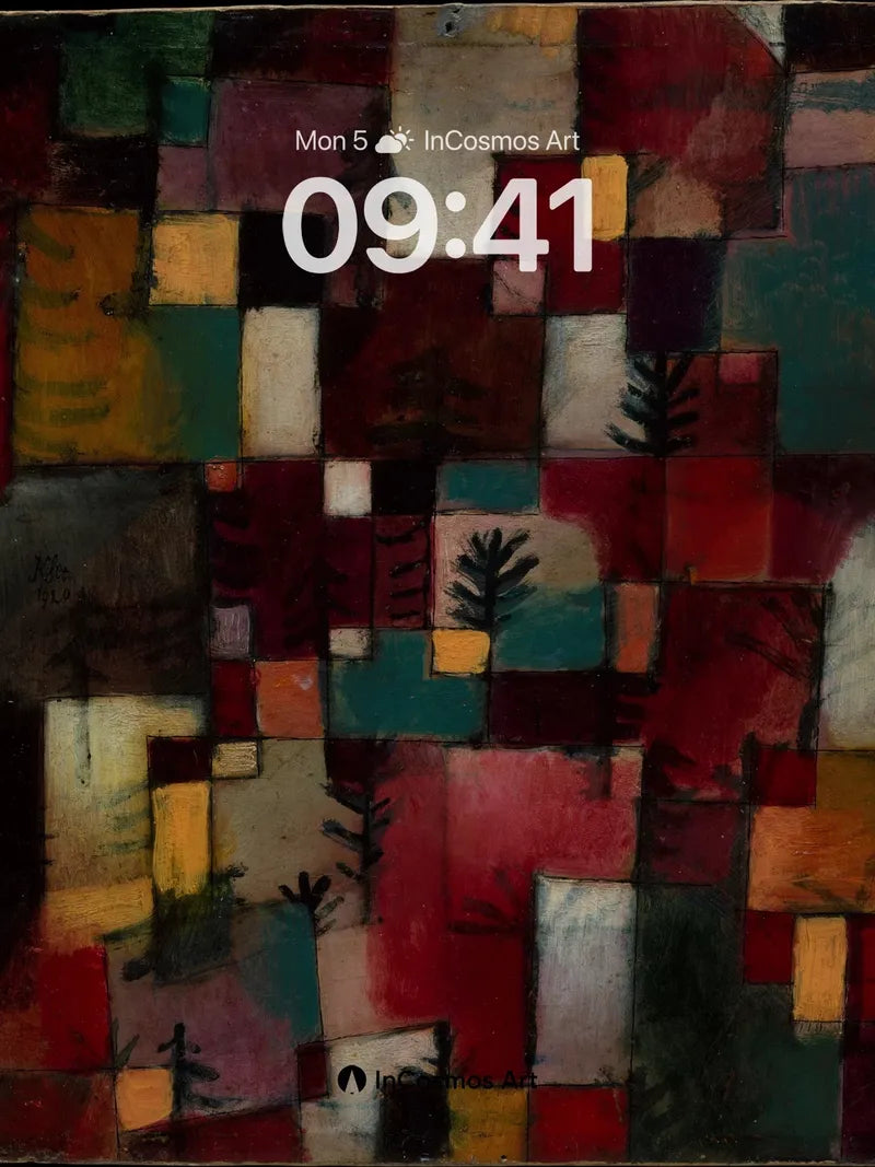 Mysterious Patchwork Wallpaper with Hidden Forests wallpaper for iPhone, iPad & Mac