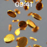 Golden Cascade Wallpaper with Floating Light wallpaper for iPhone, iPad & Mac