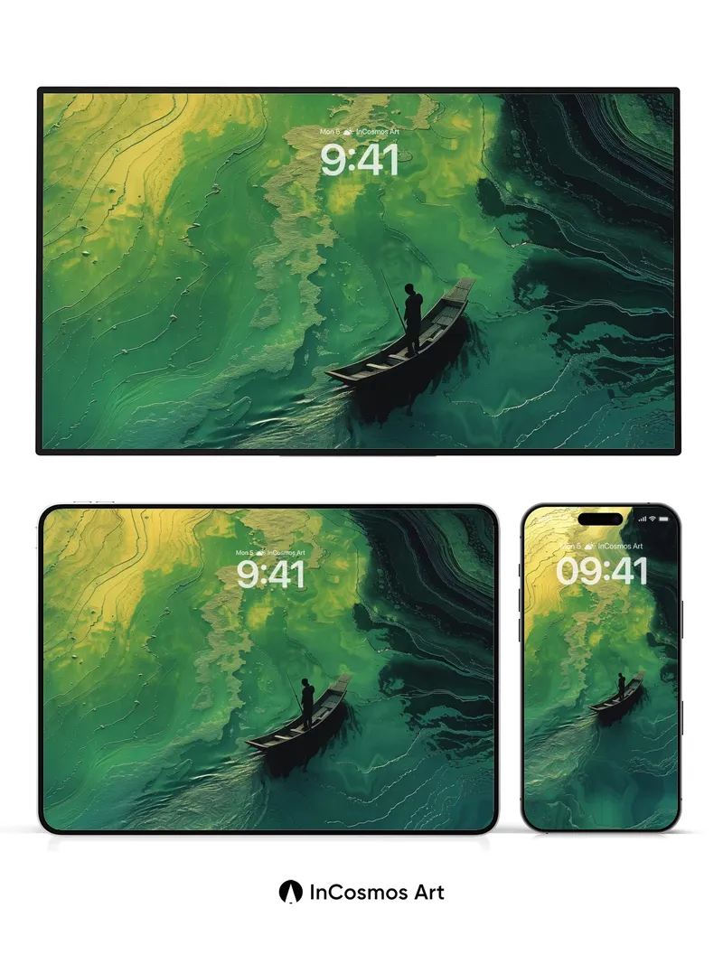 Serenity Drift Wallpaper with Living Water