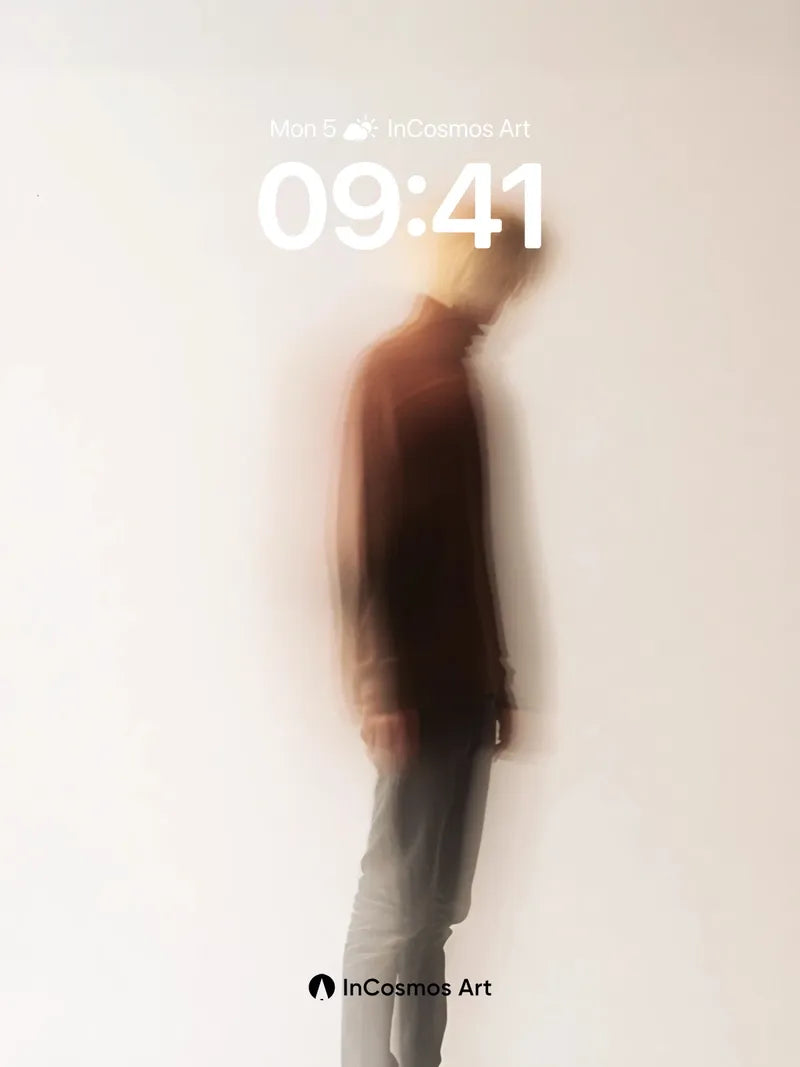 Blurred Silhouette Wallpaper with Ghostly Presence