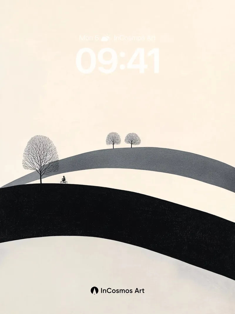 Silent Ridge Wallpaper with Whispering Trees