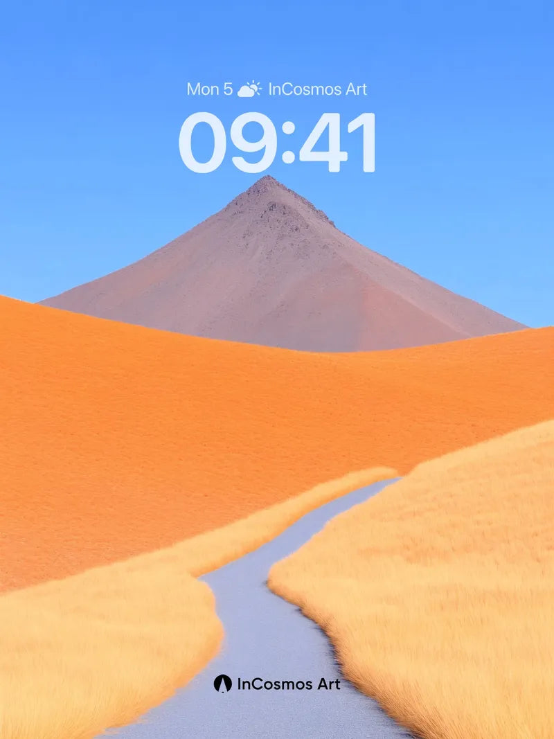 Serenity Dune Wallpaper with River of Sky
