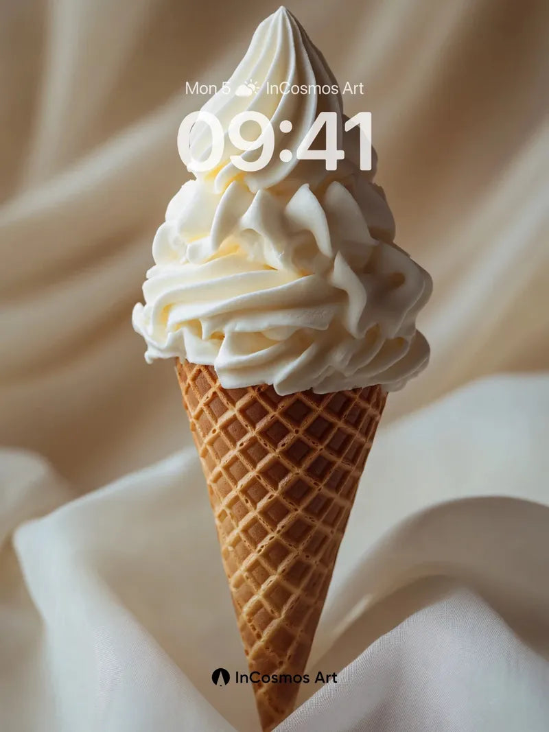 Creamy Stillness Wallpaper with Waffle Texture