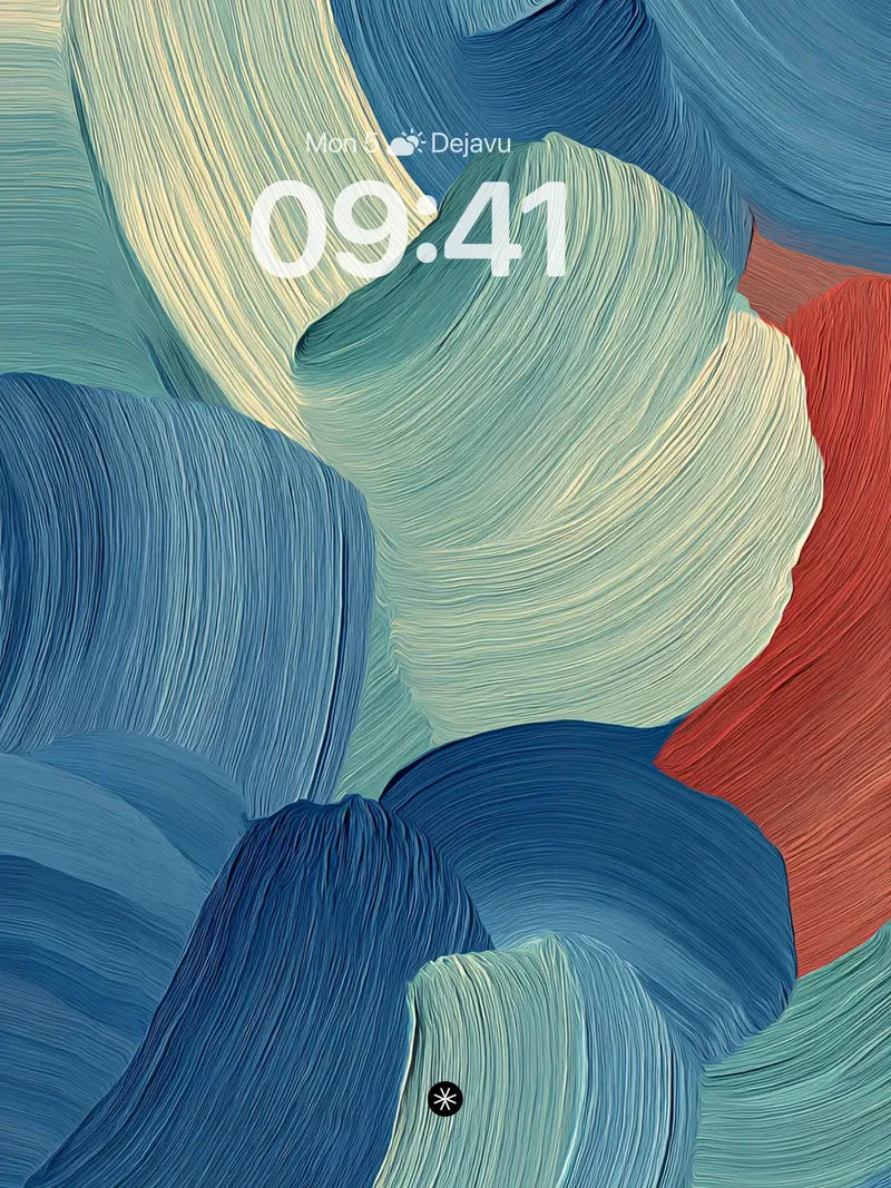 Fluid Motion Abstract Wallpaper with Oceanic Tones