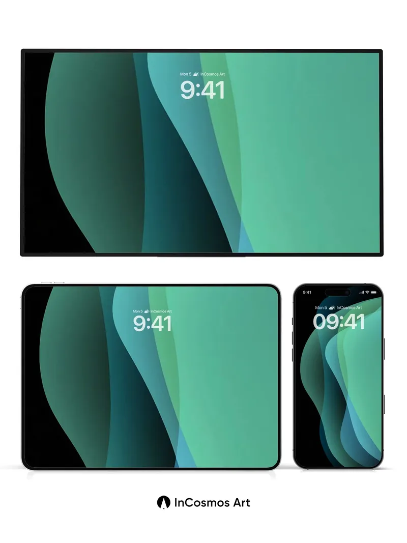 Serenity Wave Wallpaper with Ethereal Flow