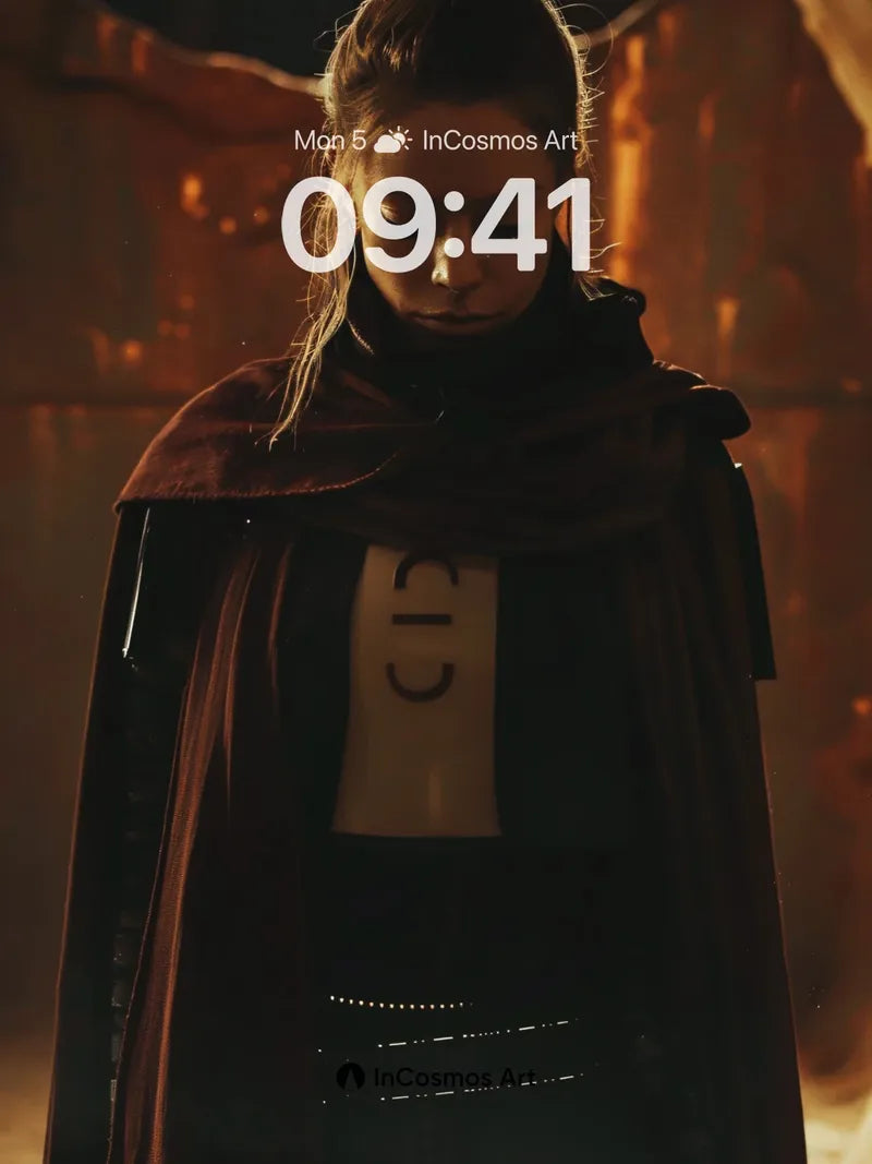 Crimson Veil Wallpaper with Whispering Light