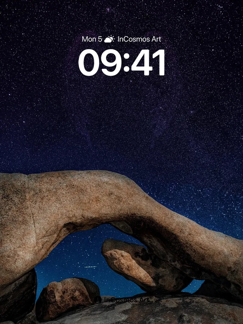 Stellar Arch Wallpaper with Cosmic Veil wallpaper for iPhone, iPad & Mac