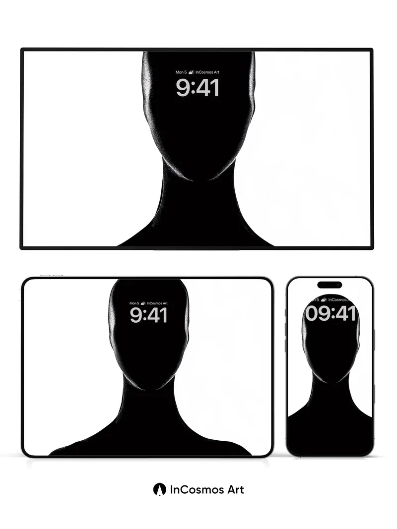 Silhouetted Stillness Wallpaper with Shadowed Contours