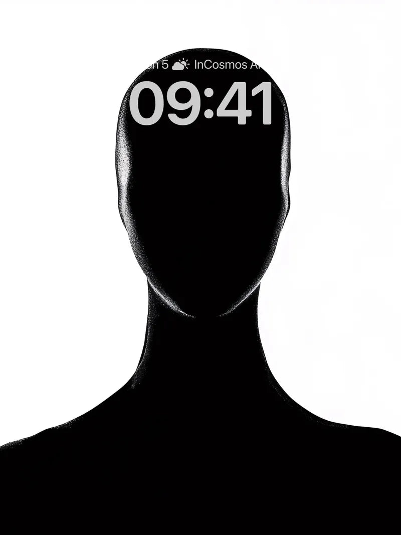 Silhouetted Stillness Wallpaper with Shadowed Contours