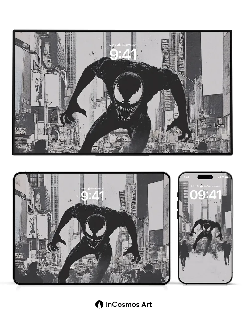 Shadow Surge Wallpaper with Urban Chaos