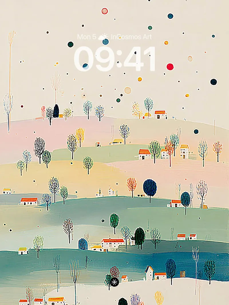 Abstract Landscape Wallpaper 4K for iPhone Lock Screen — digital wallpaper for iPhone, iPad and Mac