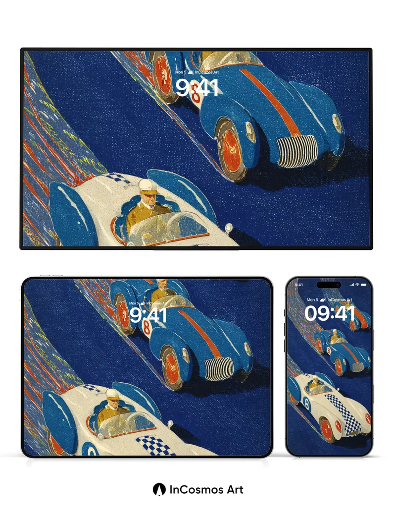 Racing Velocity Wallpaper with Streamlined Dreams